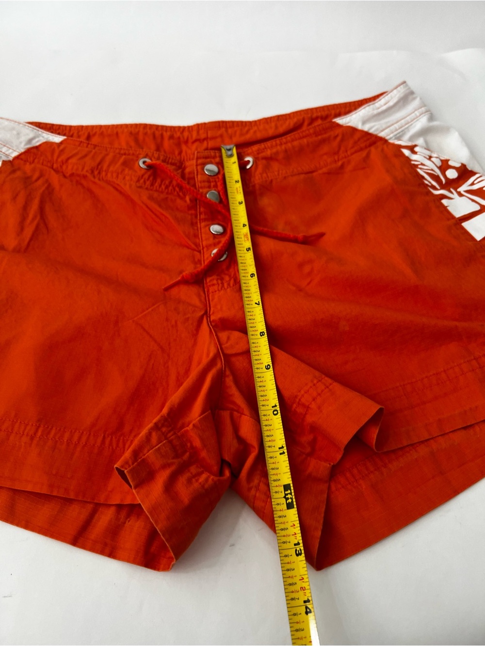 Nike Orange Tropical Floral Board Shorts Women’s Size M Swim Beach Cover Up - Picture 5 of 12